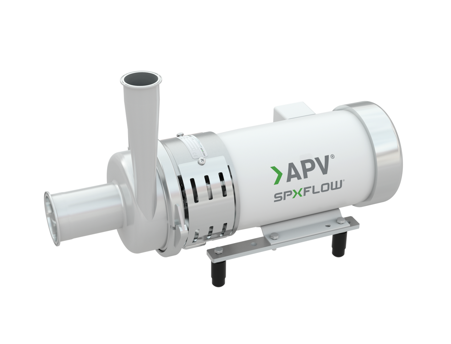 APV WI Plus Centrifugal Pump with Transparent Background, Side Angle View