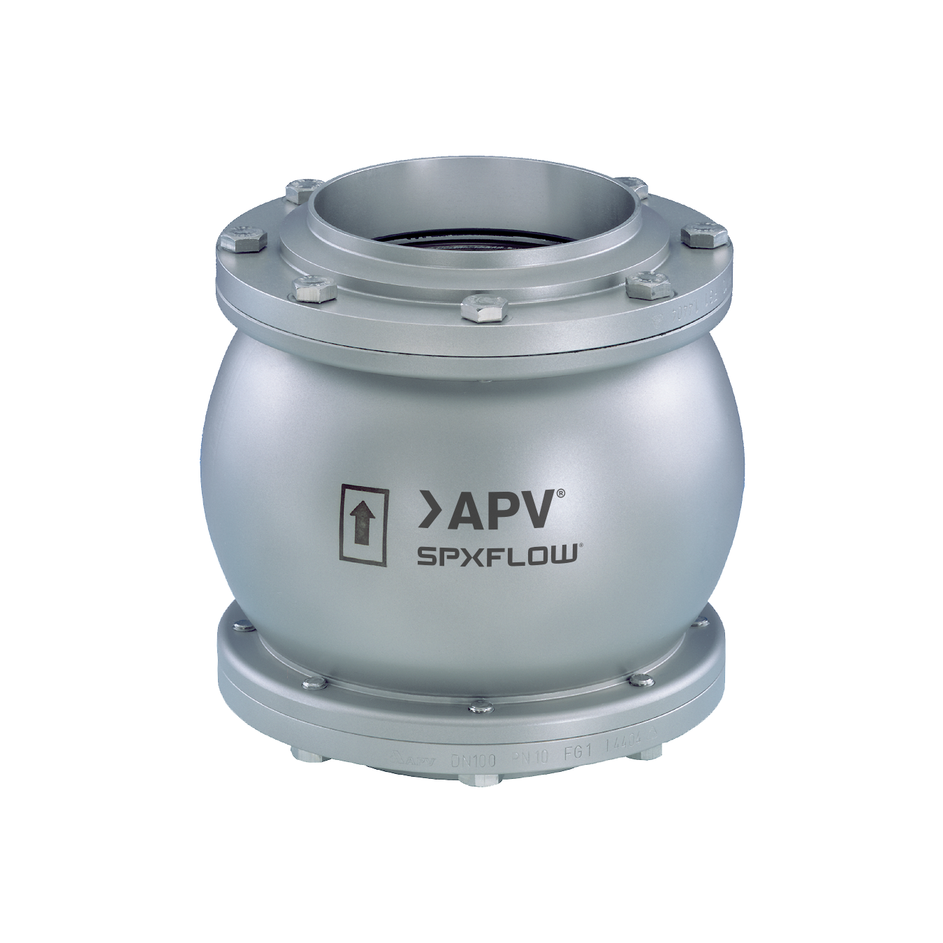 SPXFlow APV RUF Check Valve on Transparent Background