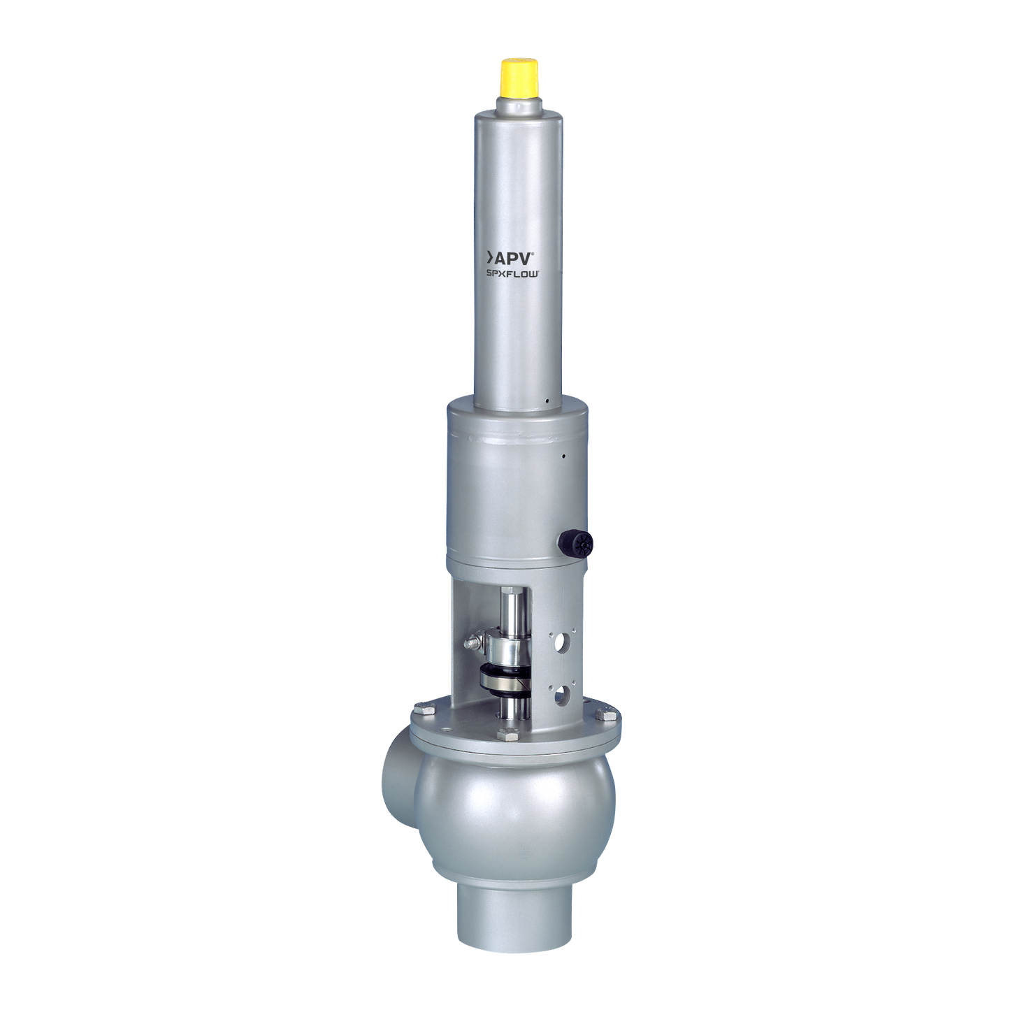 SPXFlow APV UF4/UFR4 Pressure Relief Valve on Transparent Background