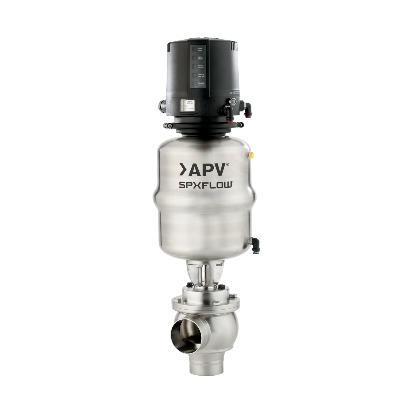 SPXFlow APV MS4 – MSP4 Aseptic Single Seat Valve on Transparent Background