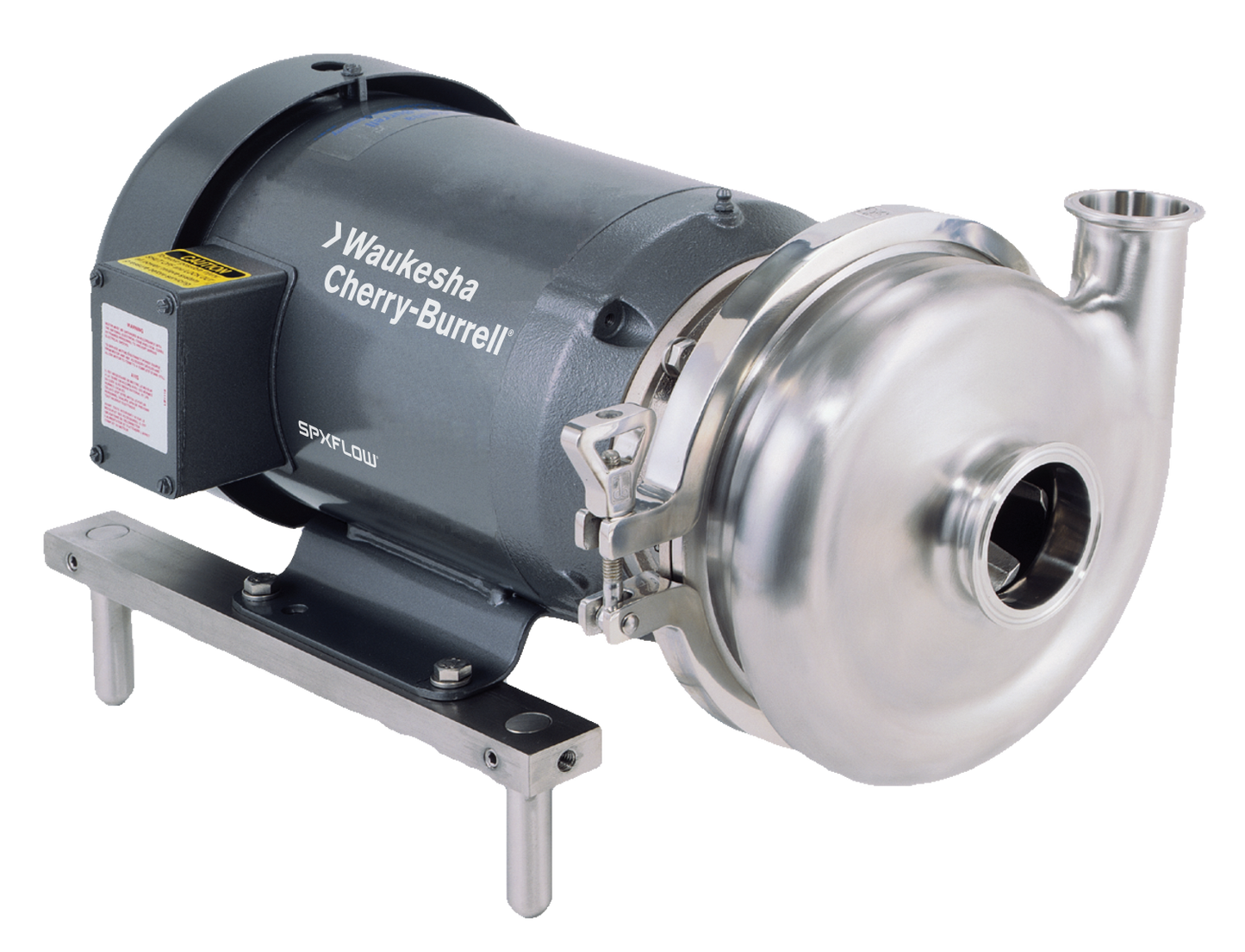 Waukesha Cherry-Burrell C-Series Centrifugal Pump, Charcoal and Silver Colour, Transparent Background