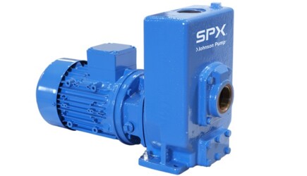 SPXFlow Johnson FRE Self-Priming Centrifugal Pump on White Background